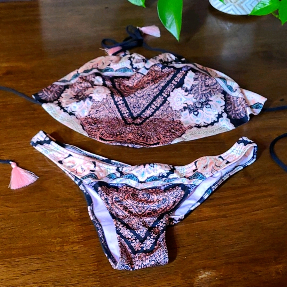 Pink Paisley Boho Victoria Secret Bikini